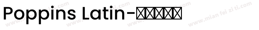 Poppins Latin字体转换